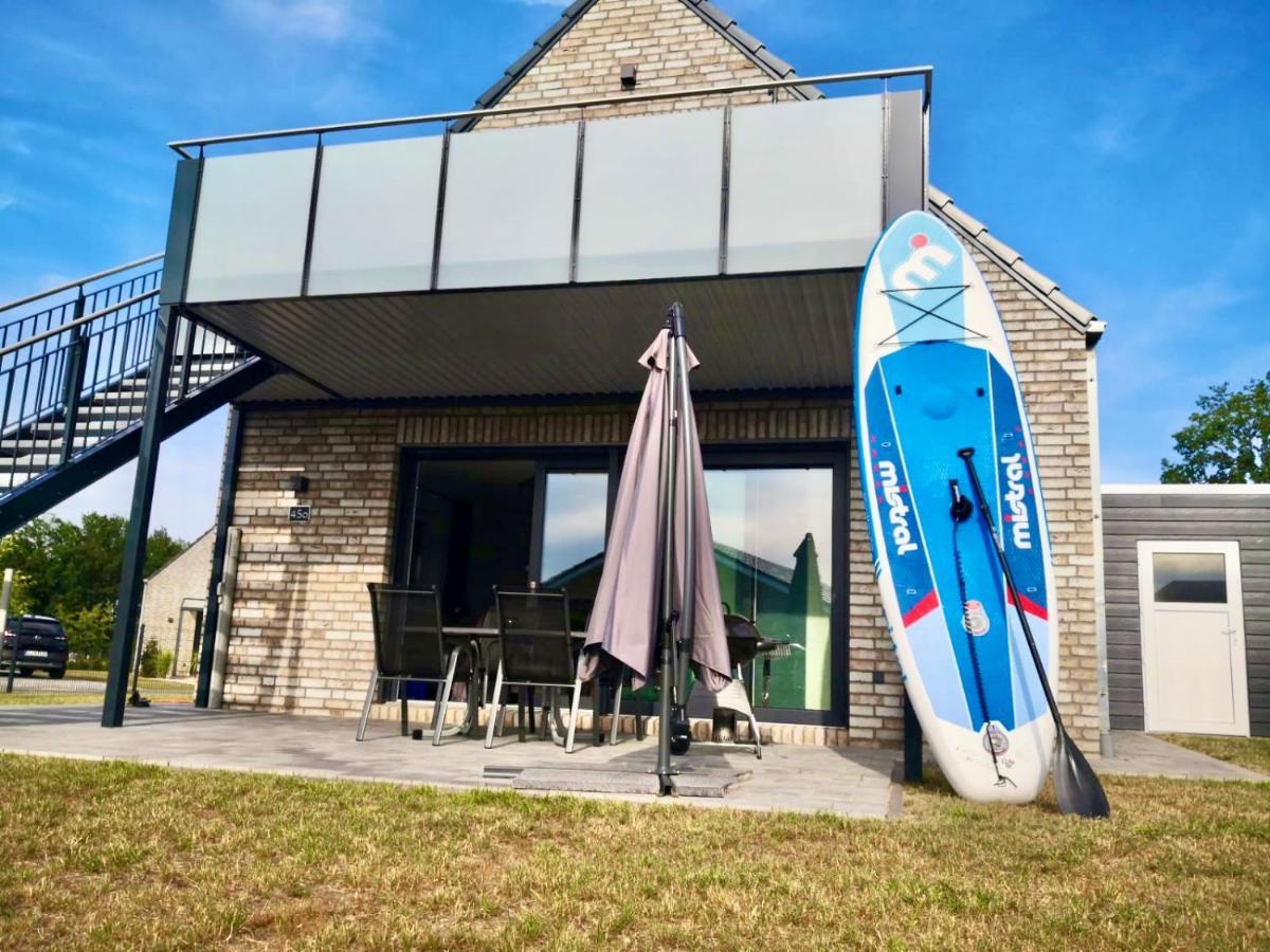 Ferienhaus Panoramadeck Am Harkebruegger See Mit Sauna Und Kamin Villa Barssel  Exteriör bild